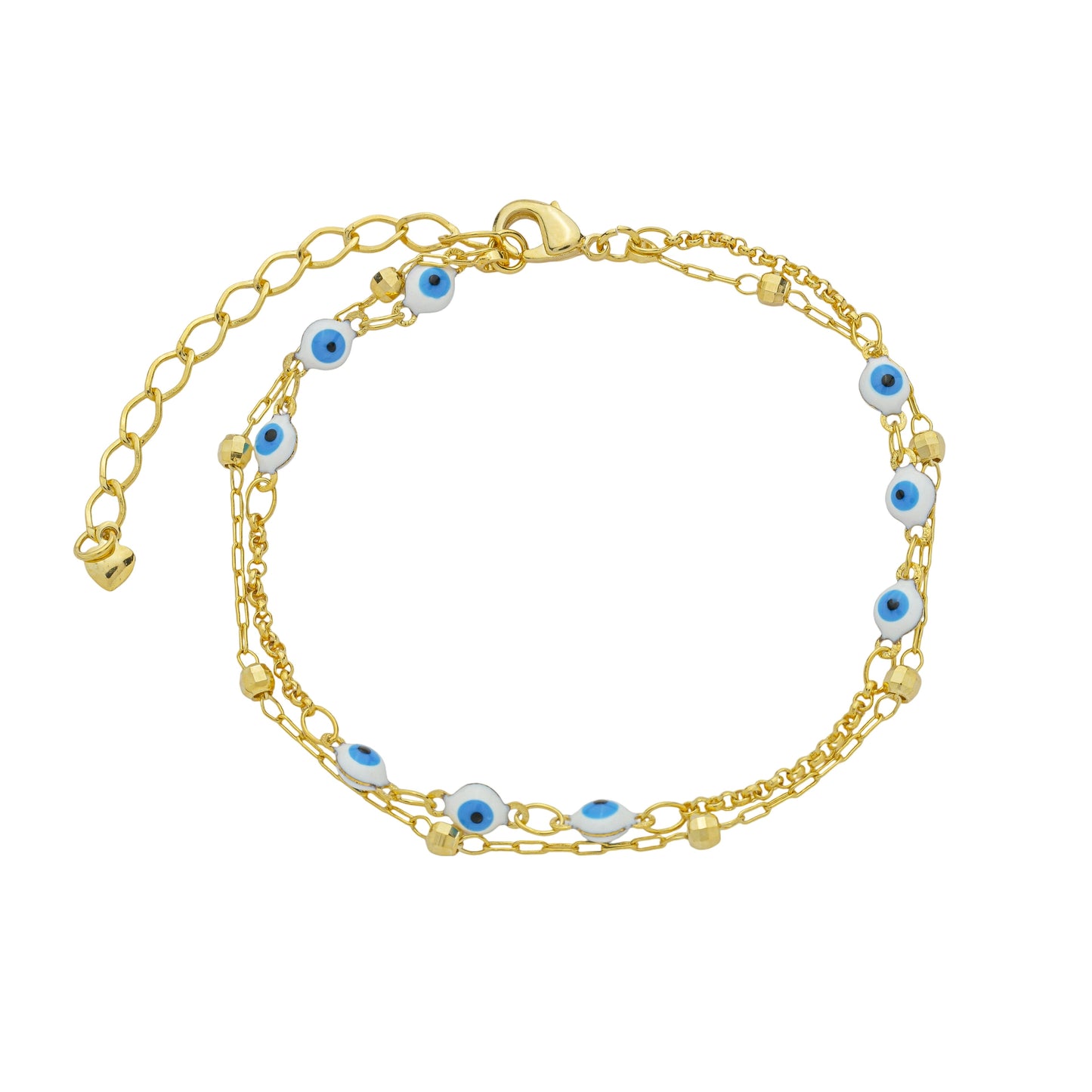 Pulseira Dupla Olho Grego