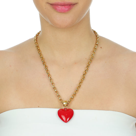 Colar Coração Vermelho