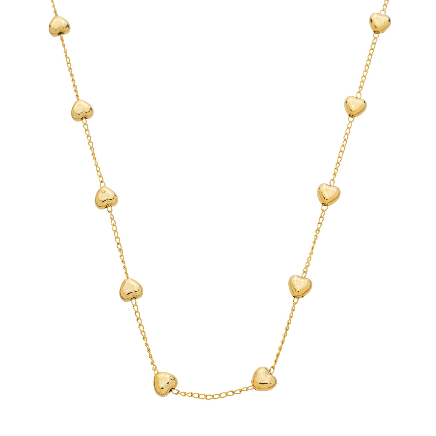 Colar Gravatinha Coração Prateado