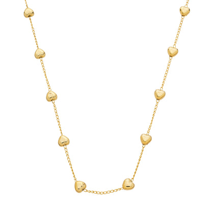 Colar Gravatinha Coração Prateado